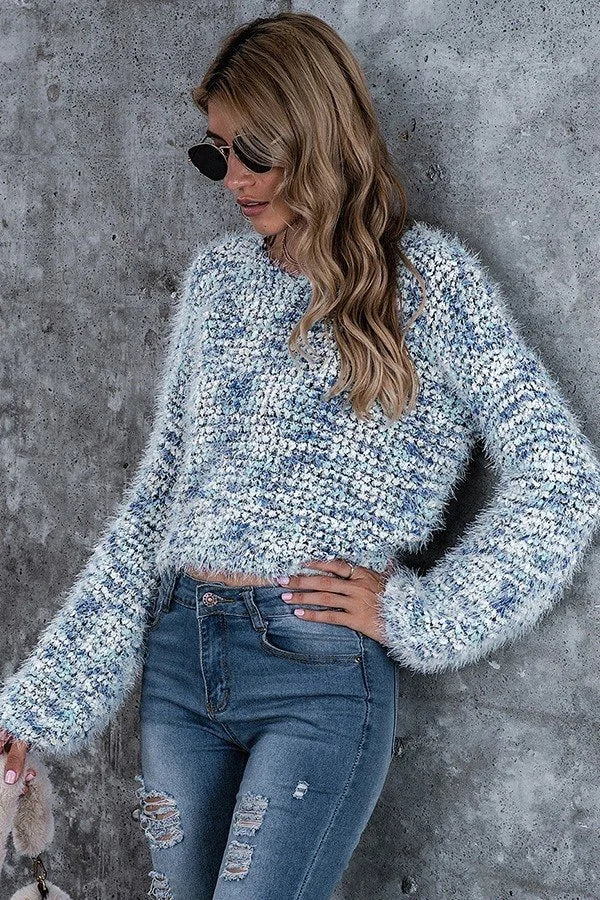 Multi Color Fluffy Sweater