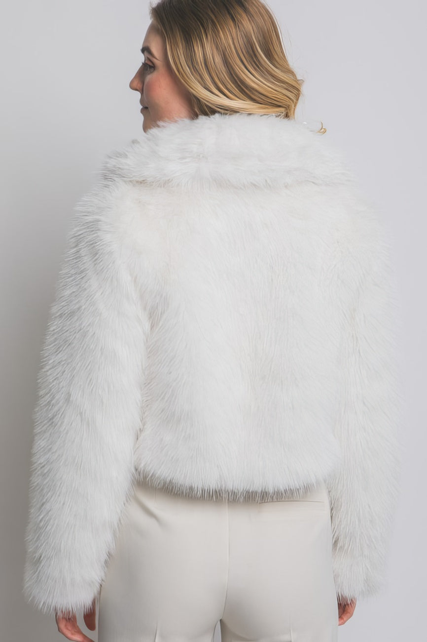 Faux Fur Crop Jacket