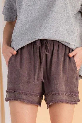 Linen Washed Castaway Shorts
