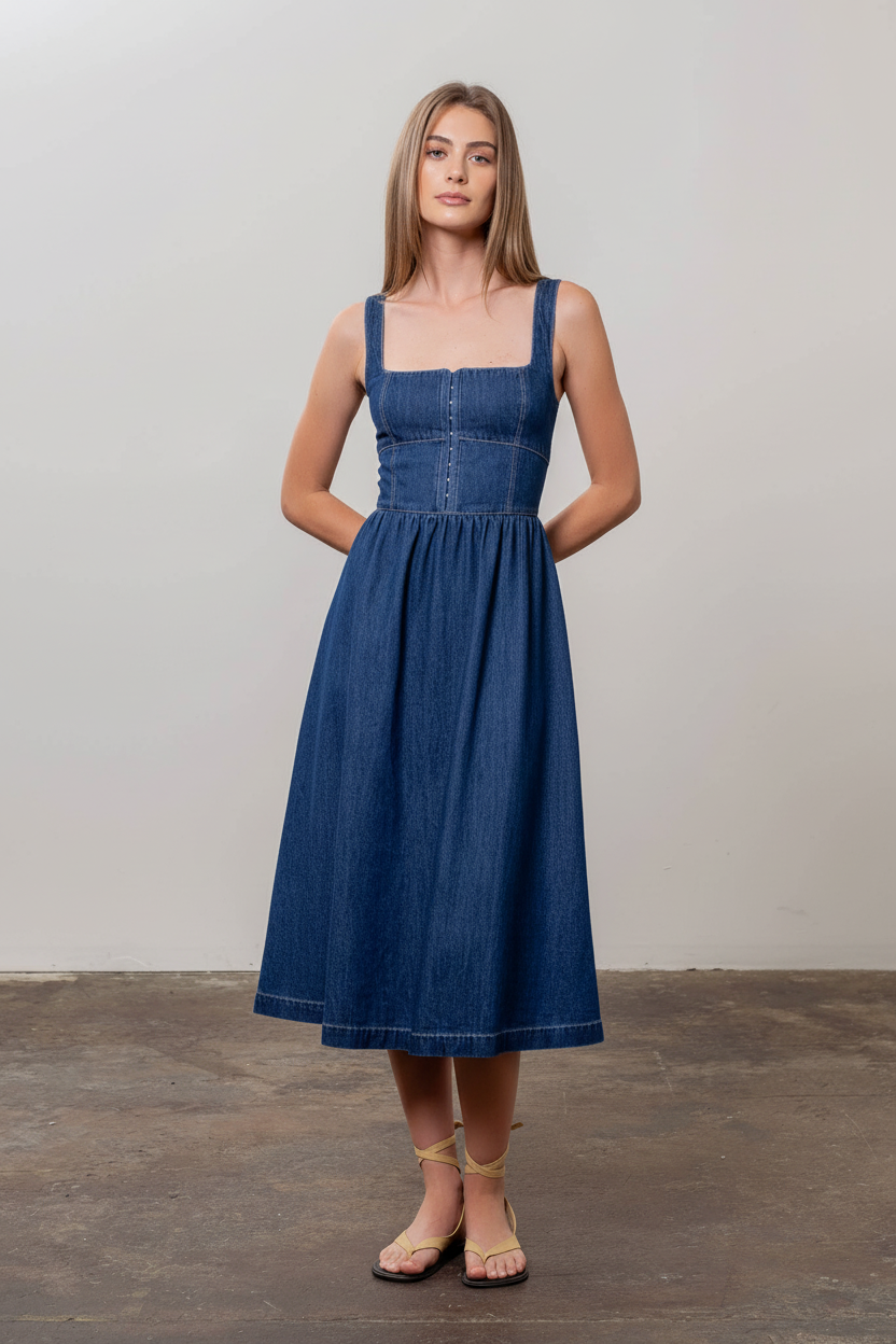 Natural Denim Dress - Same Design