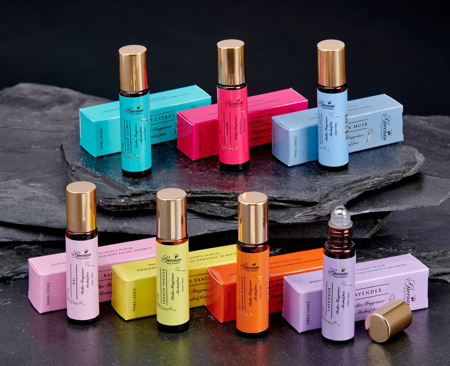 Handcrafted Roll-On Women's Natural Jojoba Fragrance Perfume: Island Citrus