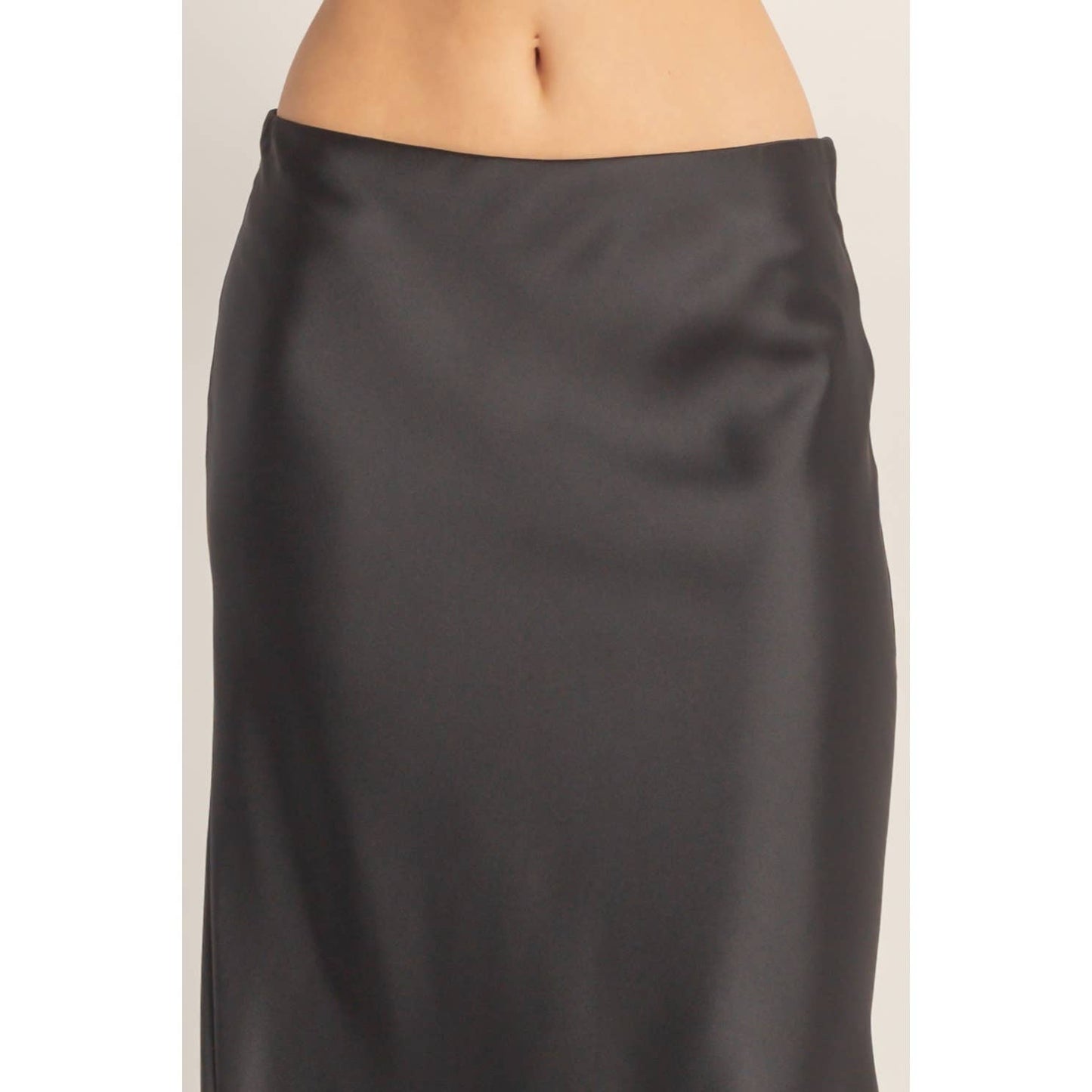 Satin Midi Skirt