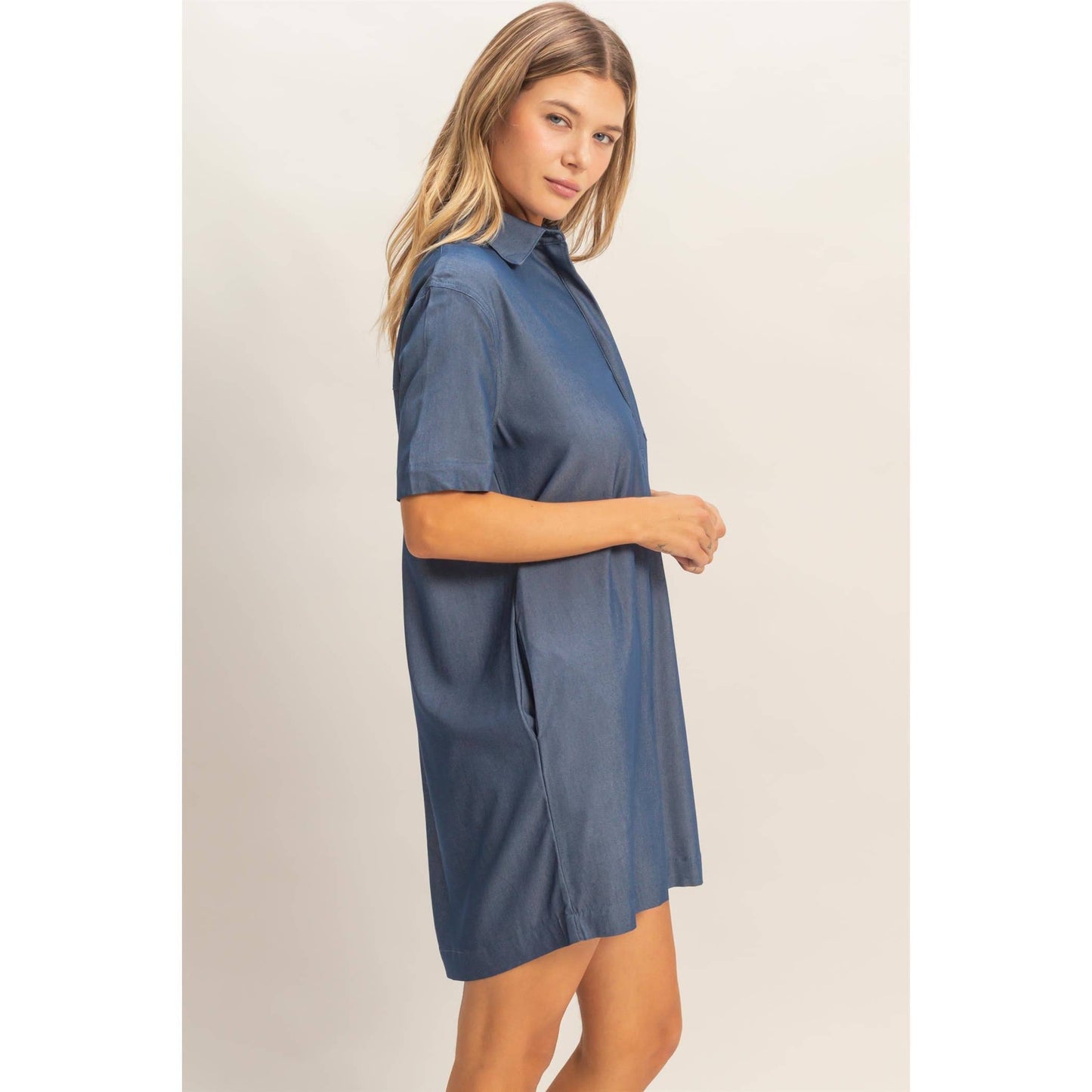 Collared Shirt Dress