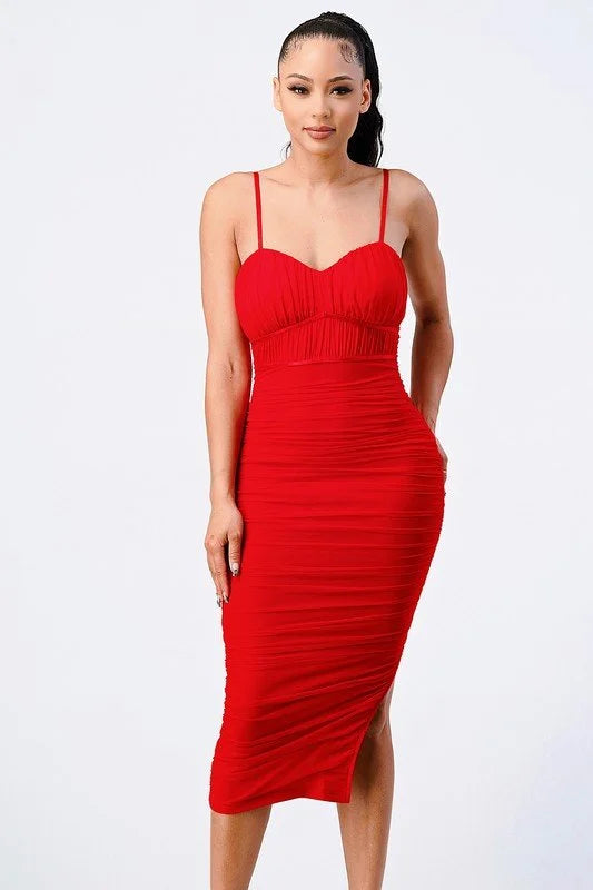 Lux Bodycon Midi Dress