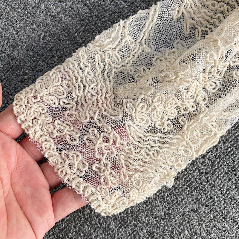 Crochet Lace Long Sleeve Cardigan