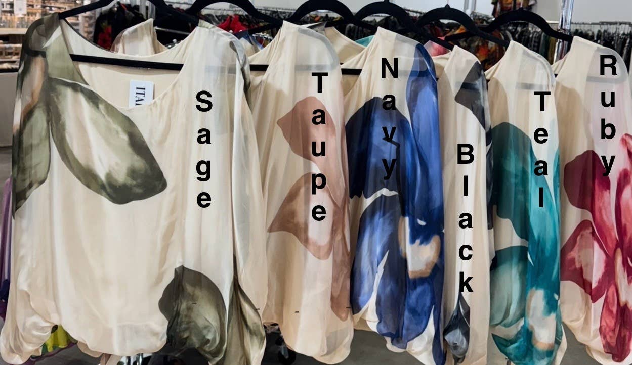 Italian Sublimation Printed Silk Top