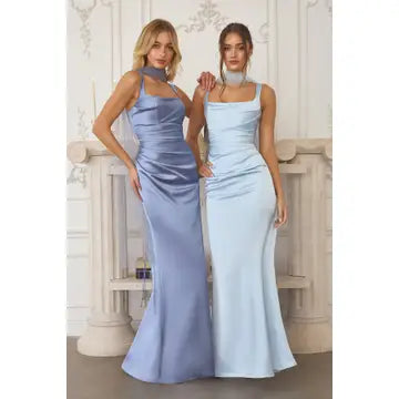 Soft Style Satin Maxi Dress