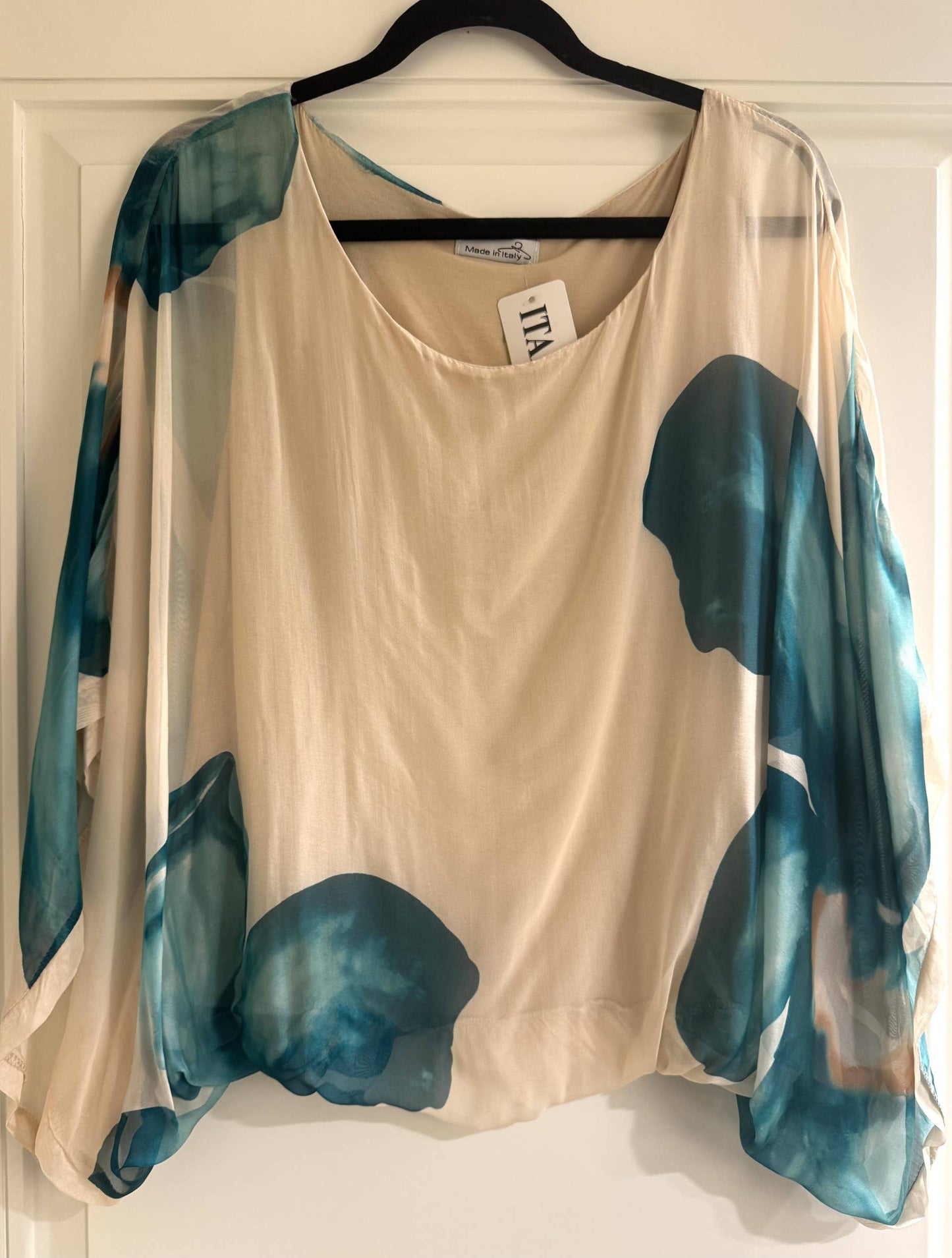 Italian Sublimation Printed Silk Top