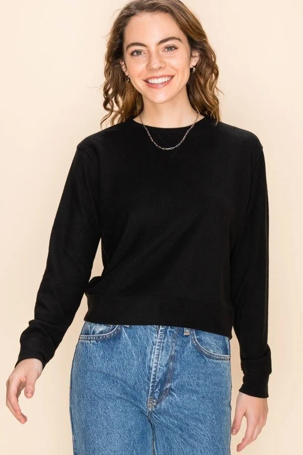 Crop Sweatshirt Top