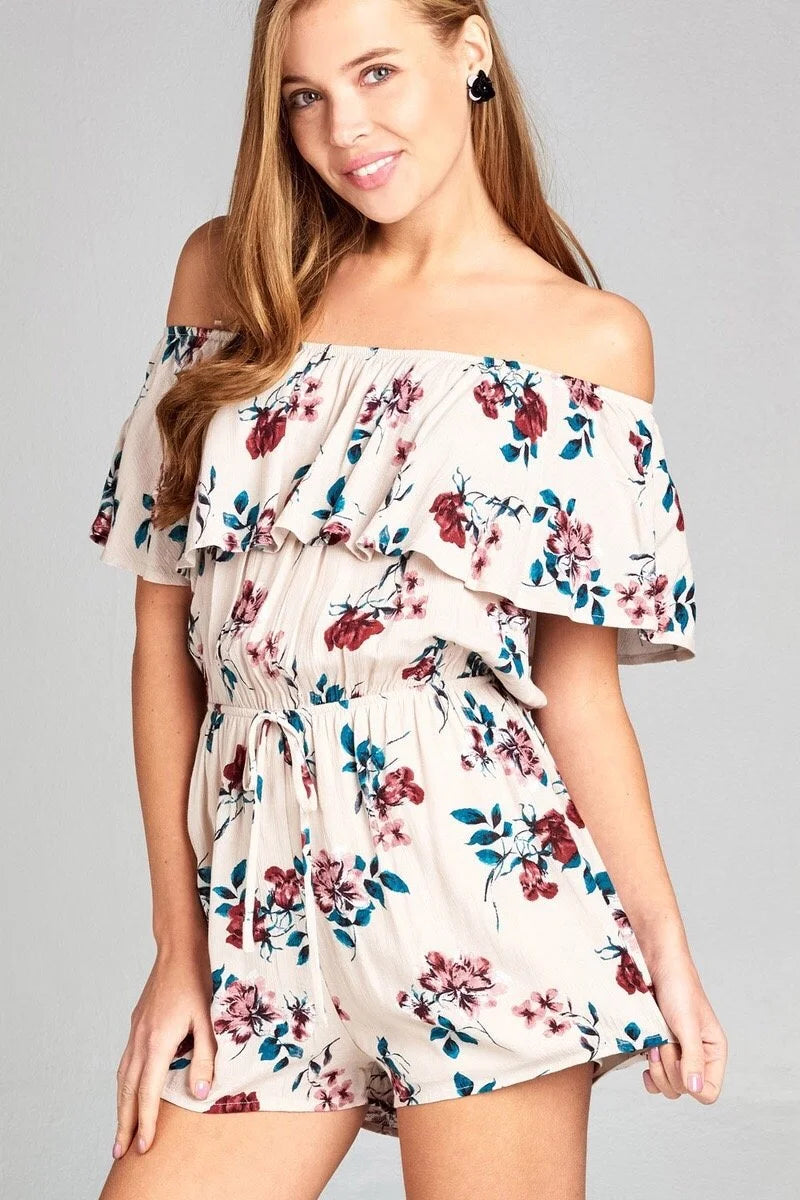 Ruffle Detail Romper