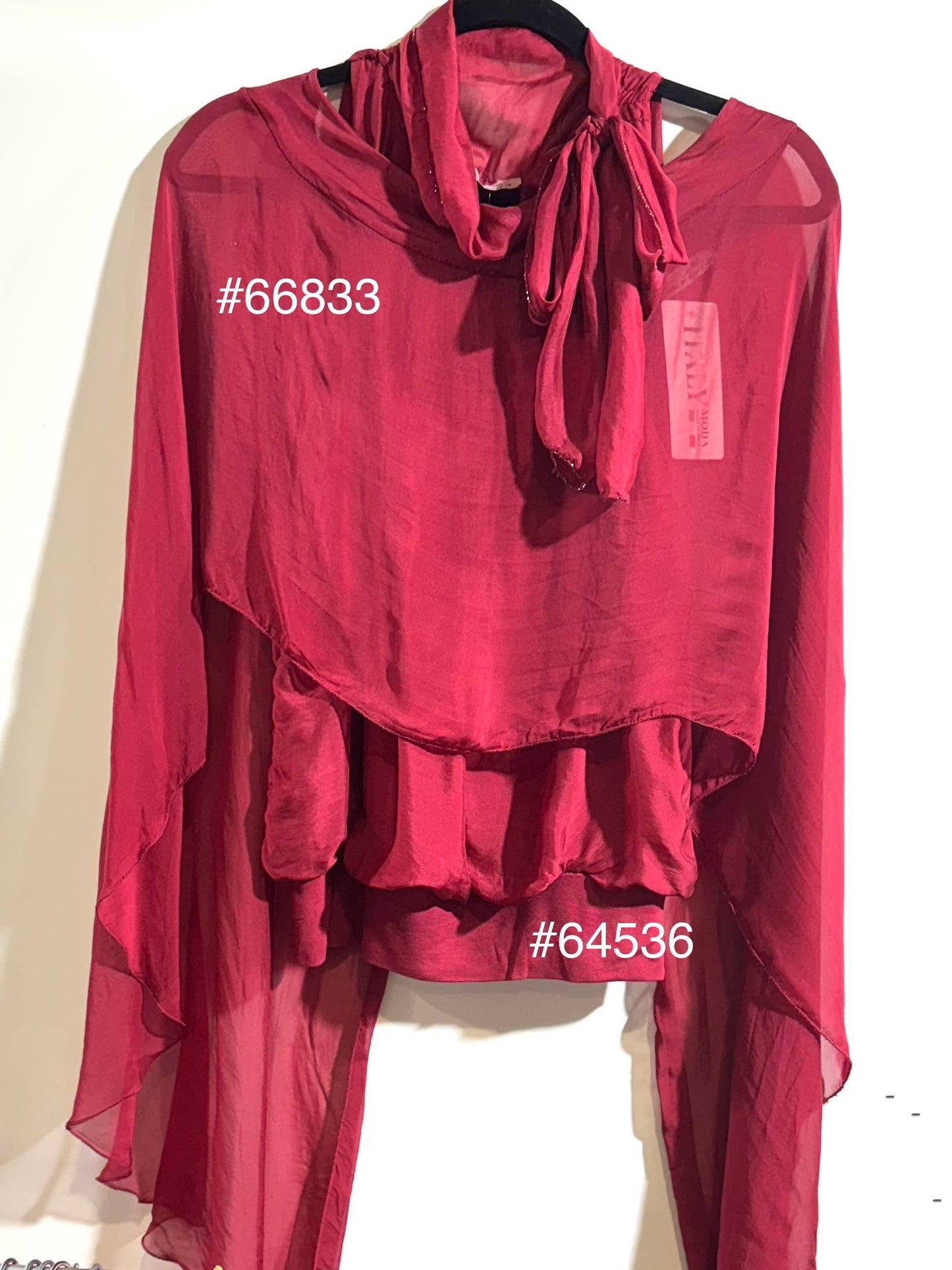 Italian Silk Tiered Solid Skirt