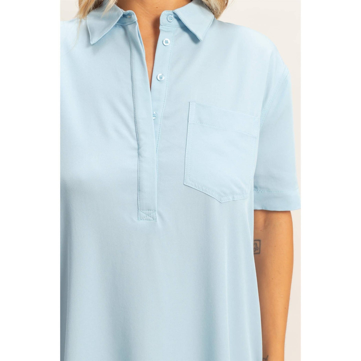 Collared Shirt Dress