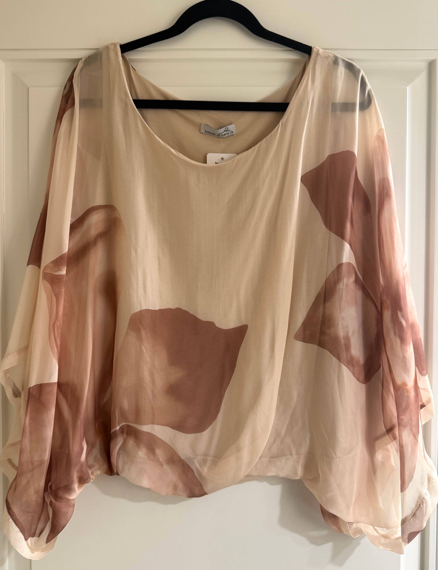 Italian Sublimation Printed Silk Top