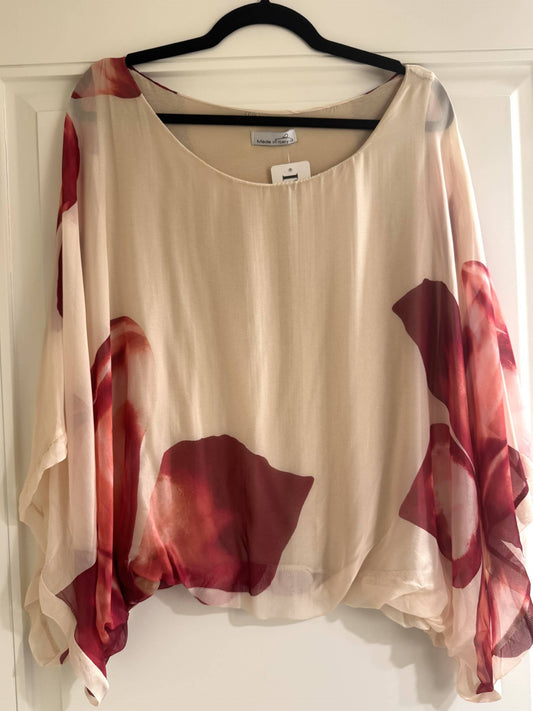 Italian Sublimation Printed Silk Top