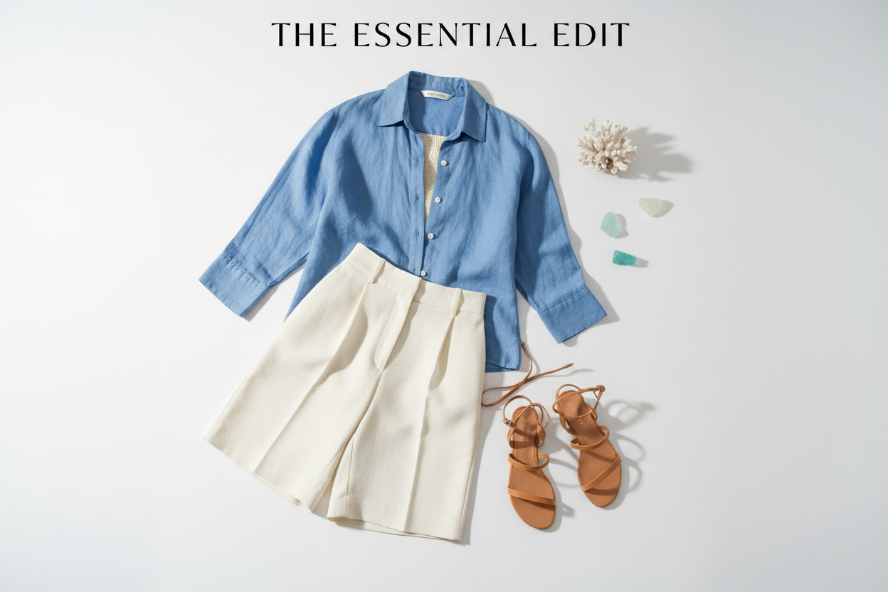 The Essential Edit - Coastal Outfit Bundle Flat Lay