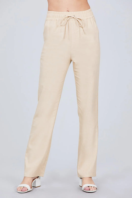Elastic Drawstring Pants